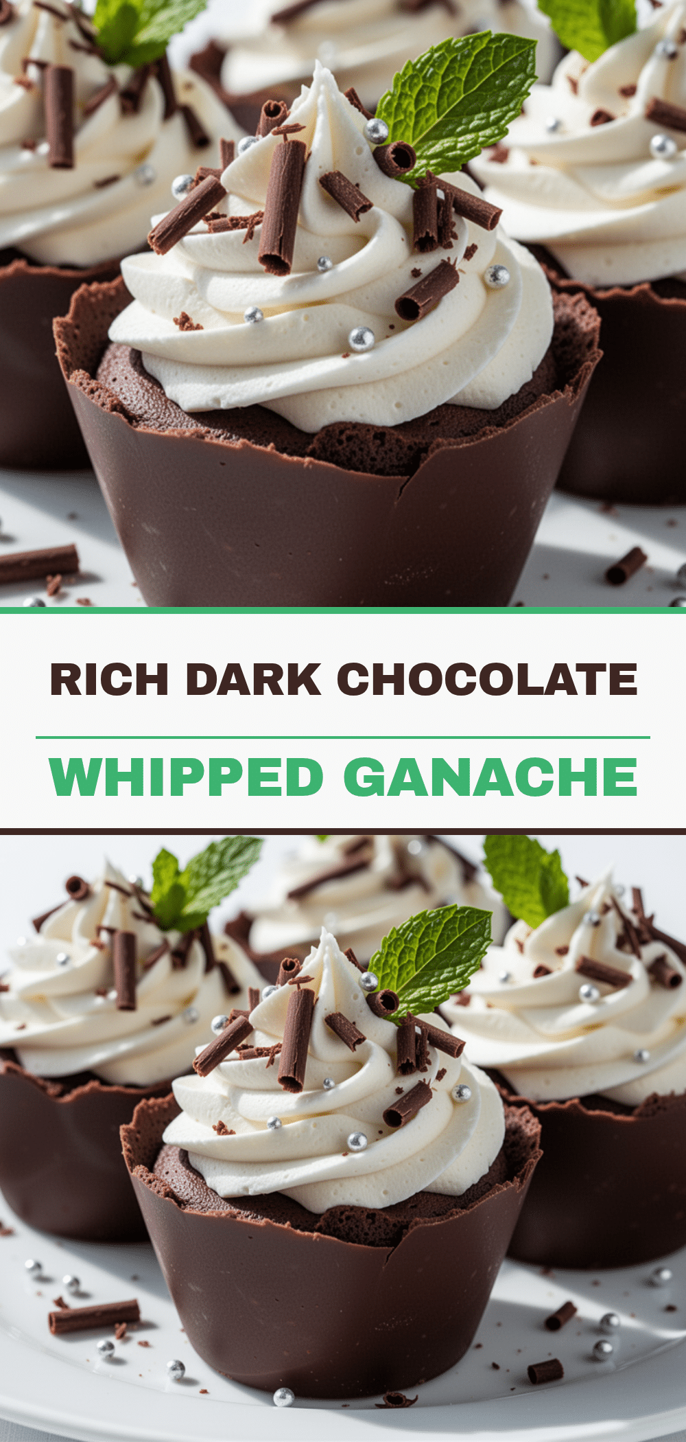 Rich Dark Chocolate Cups: 5-Ingredient Easy Elegant Dessert 5 rich dark chocolate cups recipe