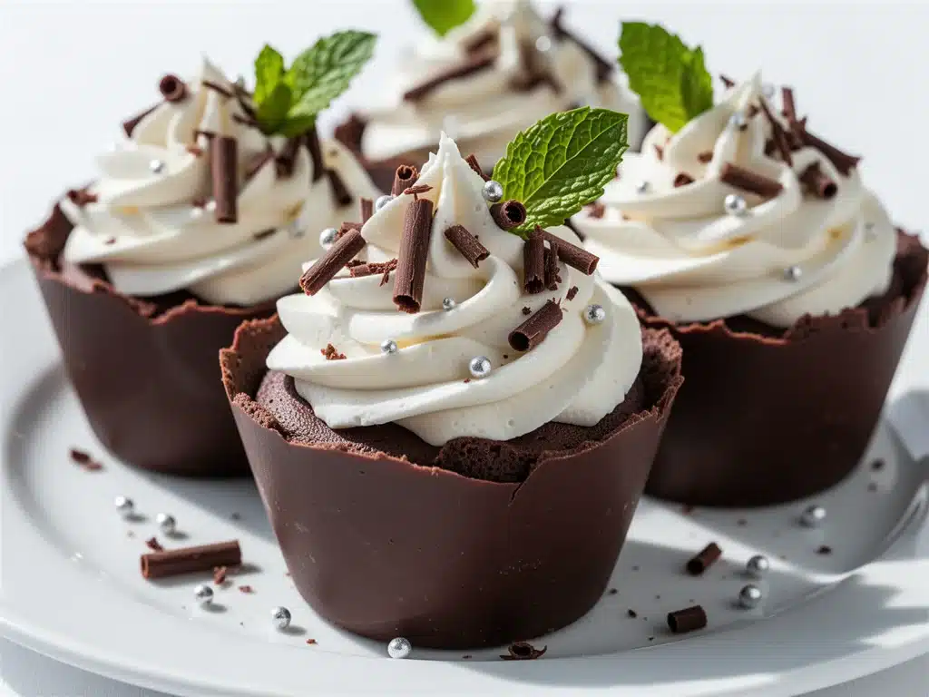 rich dark chocolate cups - featured image