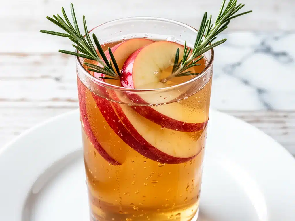 Rosh Hashanah Honey Apple Cider Mocktail - featured image