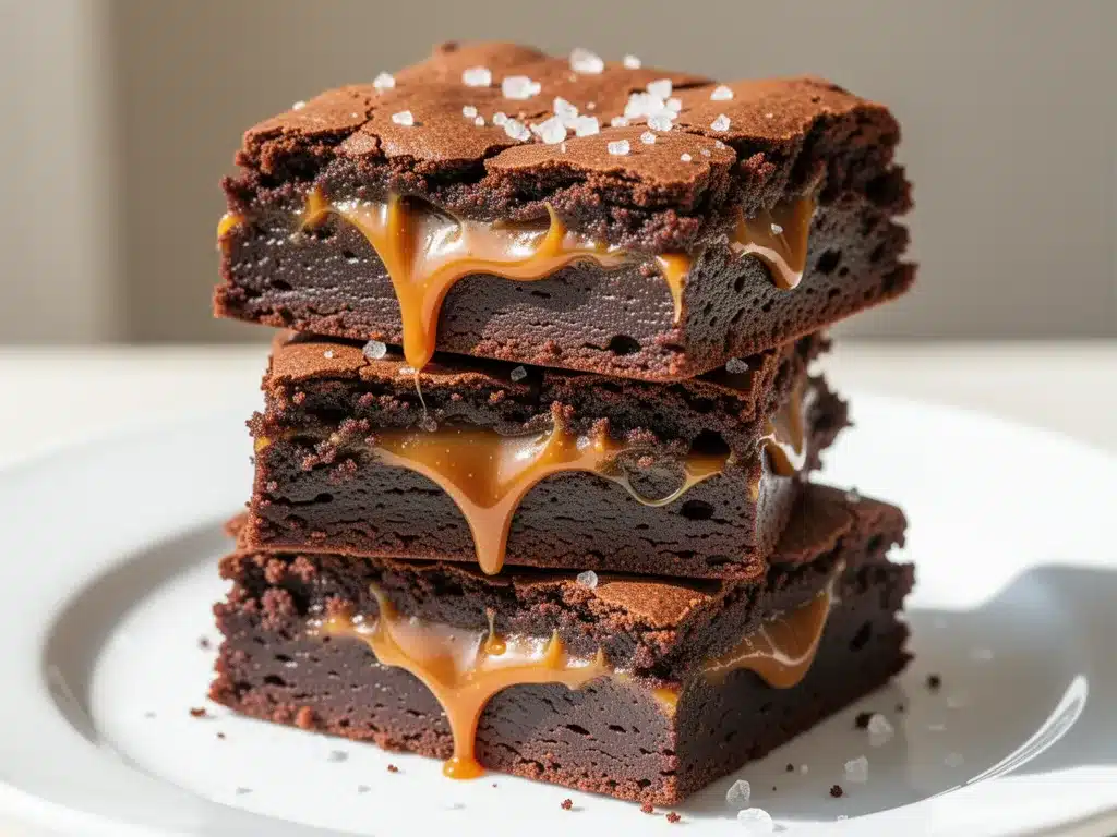 Salted Caramel Brownie Bars: Easy End of Summer Dessert 4 salted caramel brownie bars preparation steps