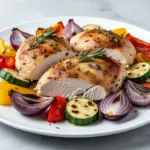 sheet pan chicken and veggies - featured image