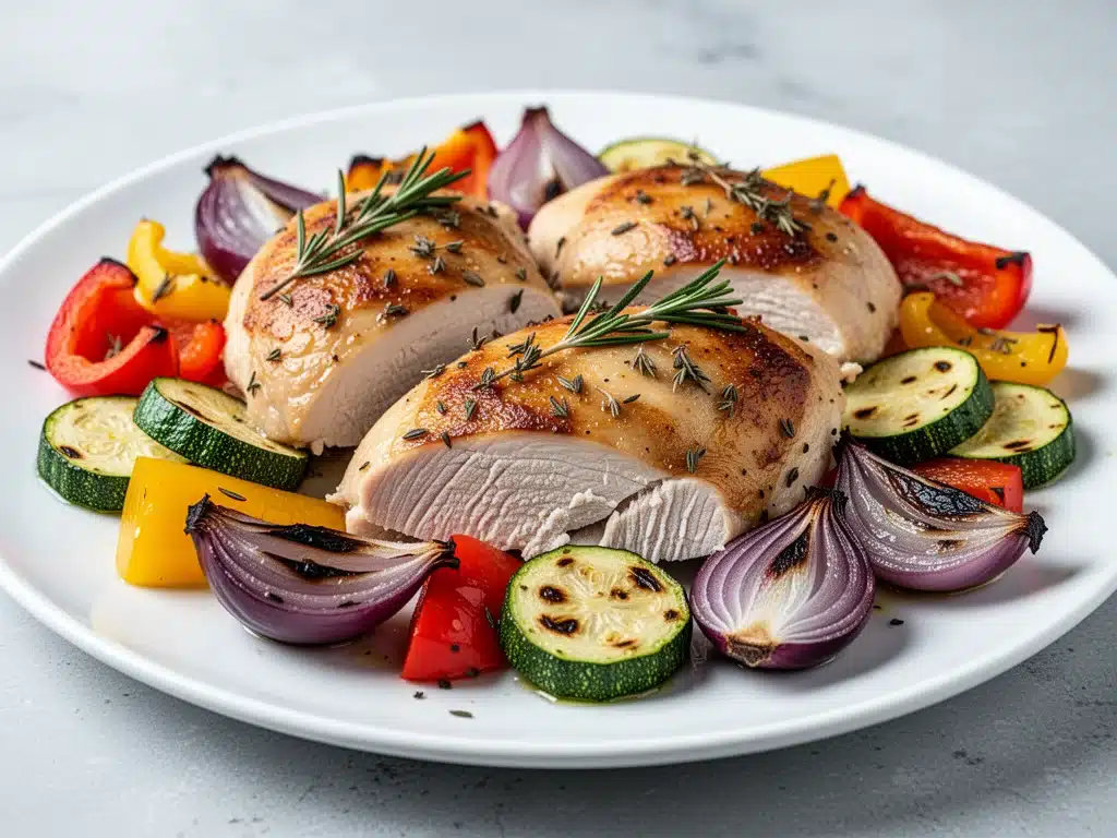 sheet pan chicken and veggies - featured image