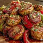 Sheet Pan Sausage & Peppers - featured image