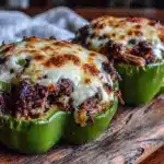 Small-Batch Philly Cheesesteak Stuffed Peppers - featured image