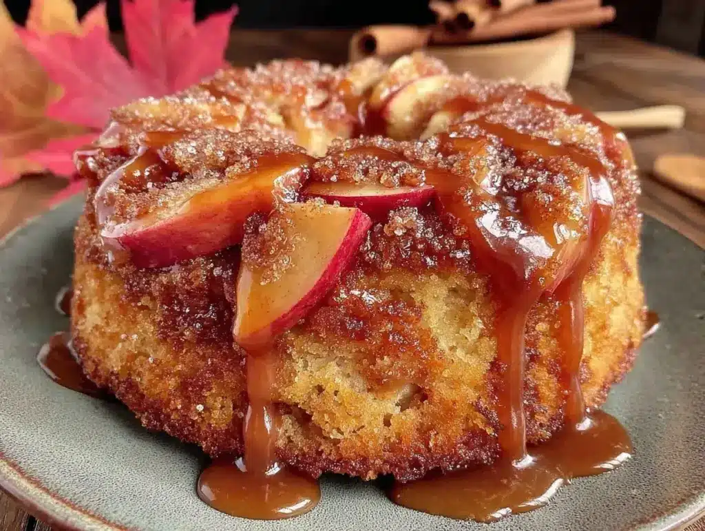 smoked apple dapple cake - featured image