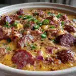smoked sausage queso dip - featured image
