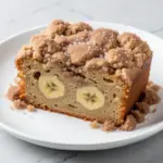 soft banana dessert bread with cinnamon sugar streusel - featured image