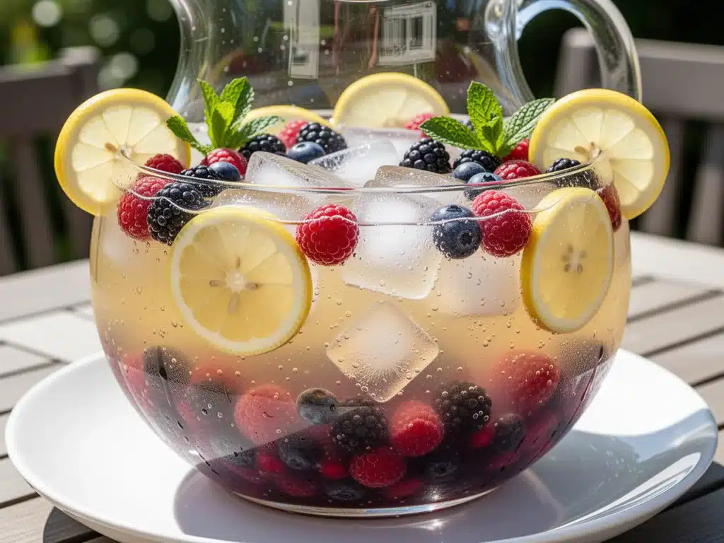 sparkling berry lemonade - featured image