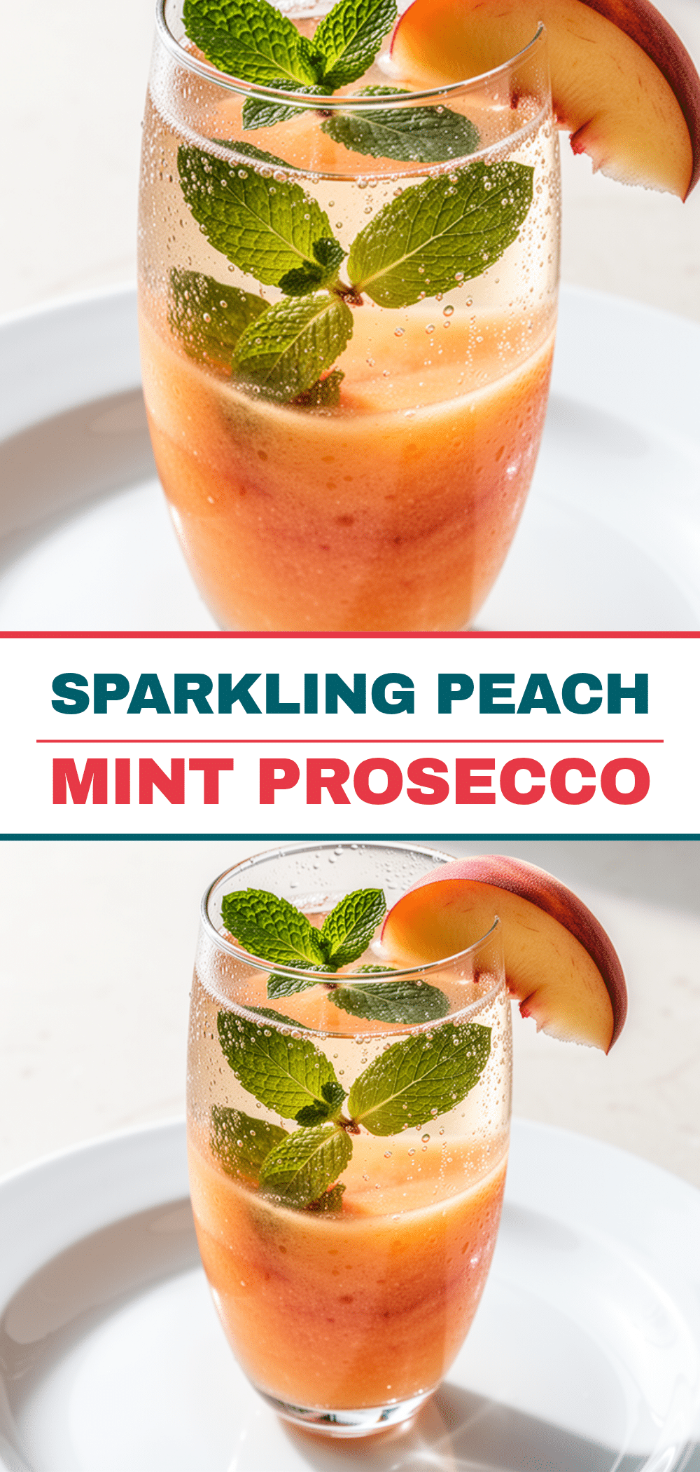 Sparkling Peach Mint Prosecco: Easy Summer Cocktail 5 sparkling peach mint prosecco recipe