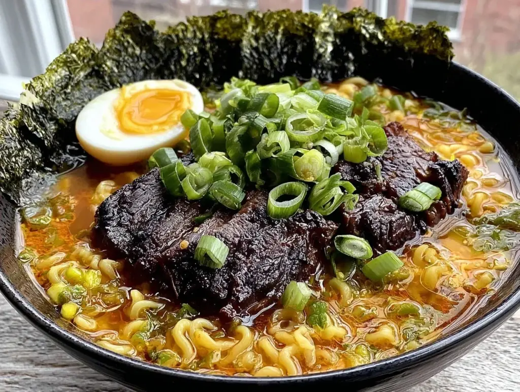 Spicy Homemade Ramen with Jammy Eggs - featured image