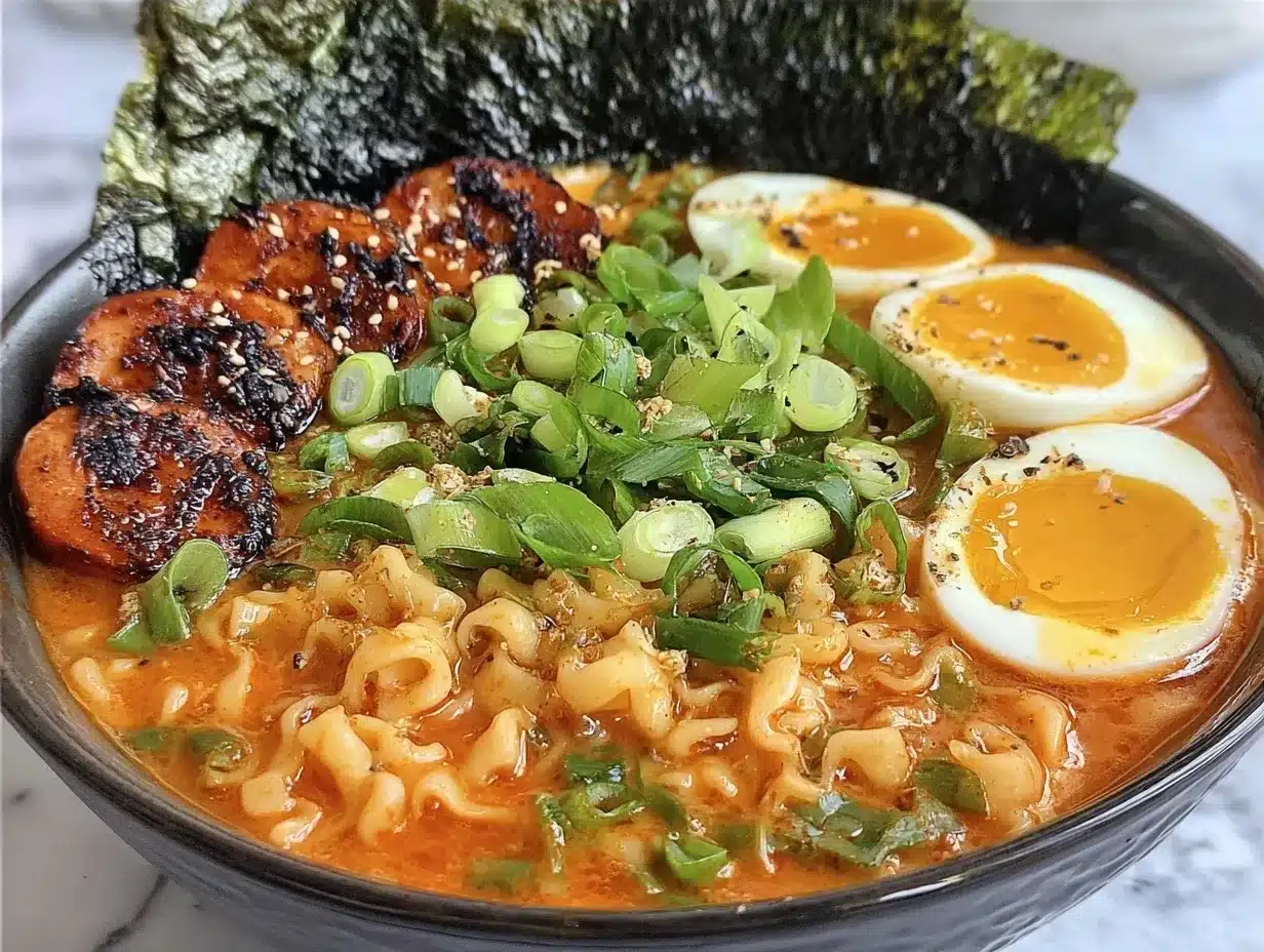 Spicy Homemade Ramen: 30-Minute Jammy Egg Trick 4 Spicy Homemade Ramen with Jammy Eggs preparation steps