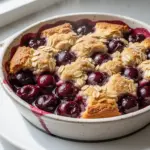 Sweet Cherry Dessert Cobbler - featured image