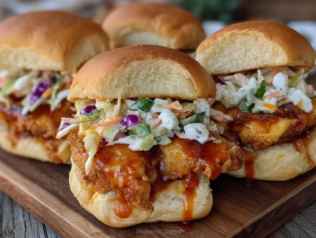 tailgate buffalo chicken sliders for two - featured image