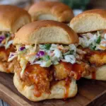tailgate buffalo chicken sliders for two - featured image