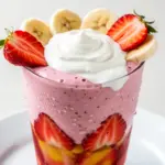 thick strawberry banana smoothie - featured image