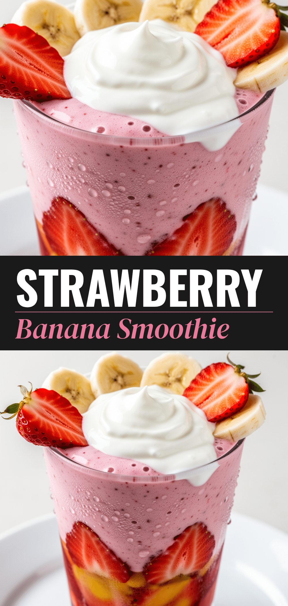 Thick Strawberry Banana Smoothie: High Protein Breakfast 5 thick strawberry banana smoothie recipe