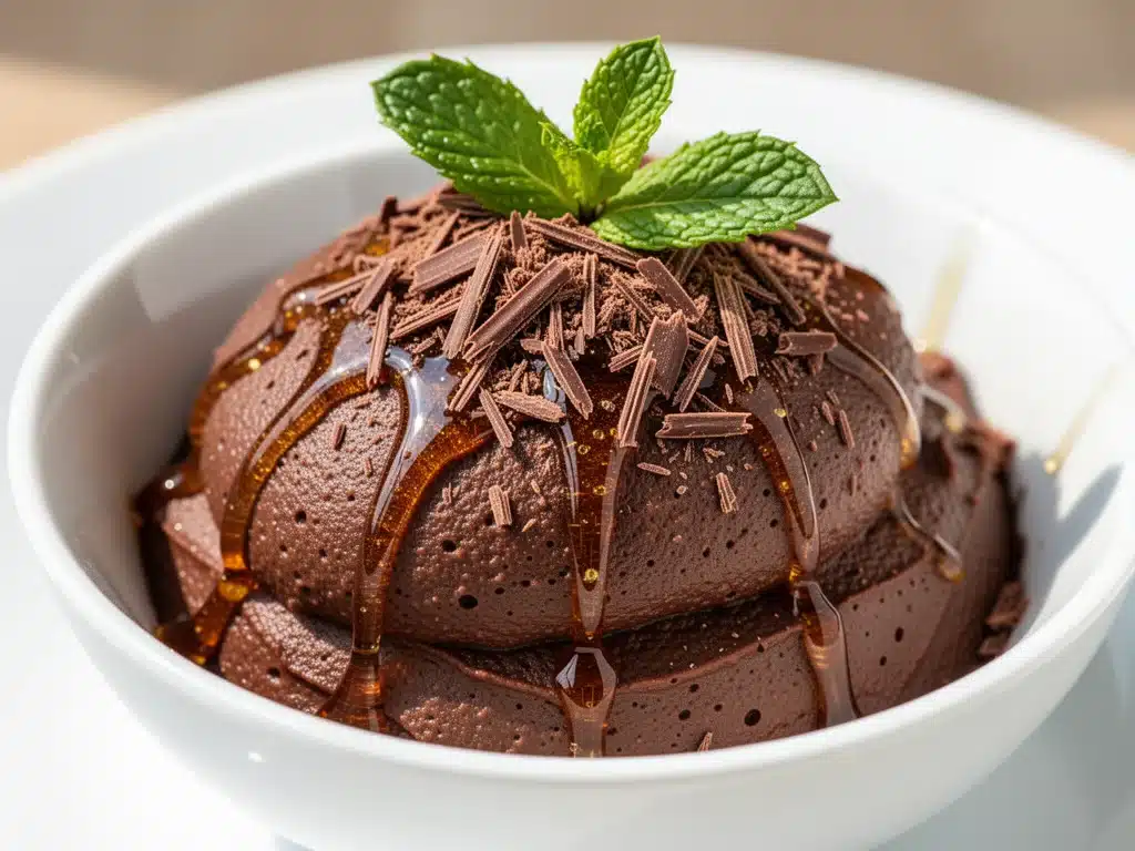 vegan chocolate avocado mousse - featured image