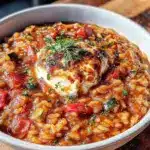 vegetarian stuffed pepper soup - featured image