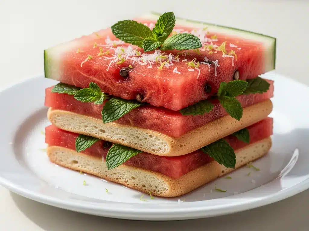 Watermelon Icebox Cake: 5-Min Easy No Bake Summer Dessert 4 Watermelon Icebox Cake preparation steps
