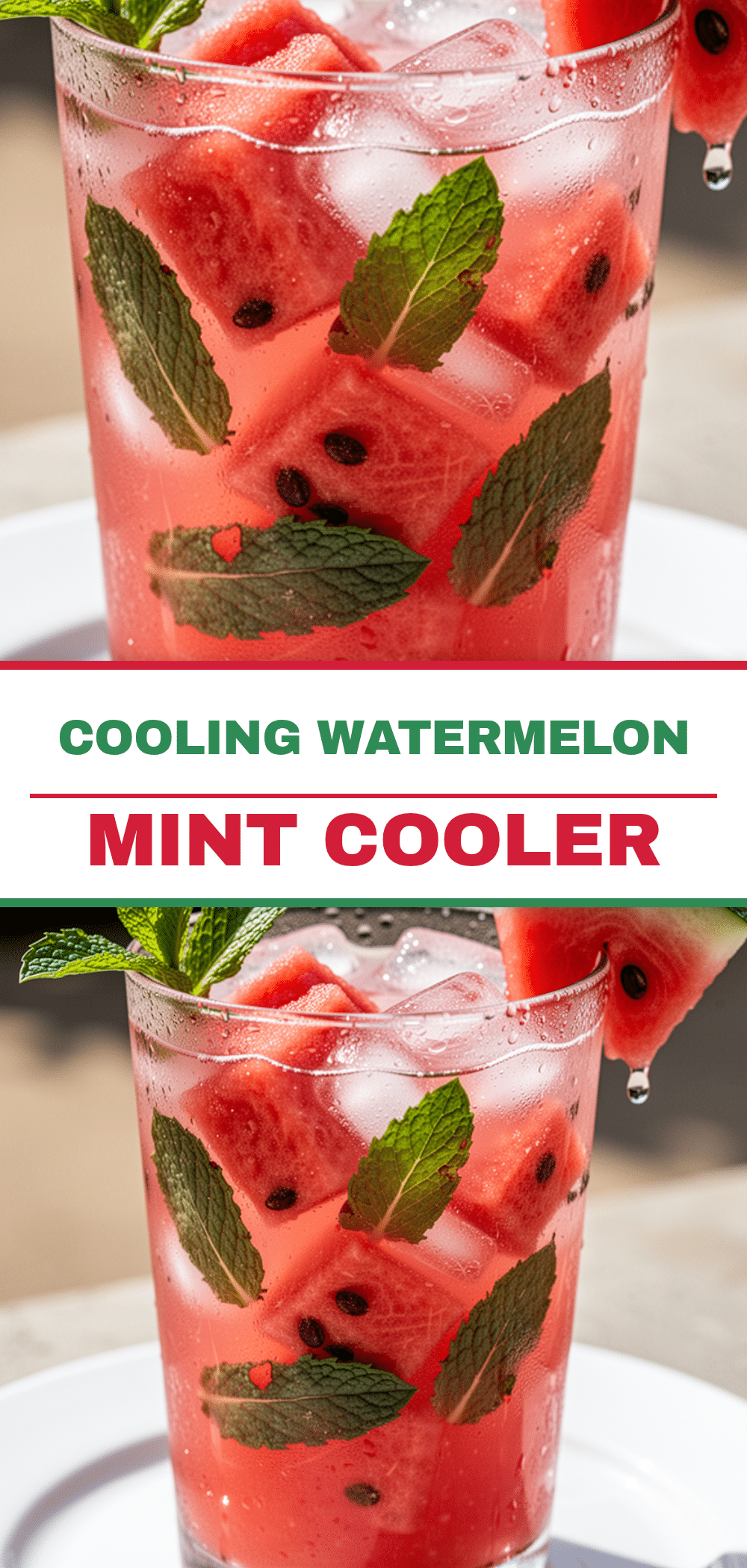 Watermelon Mint Cooler: 3-Ingredient Summer Drink 5 Watermelon Mint Cooler recipe