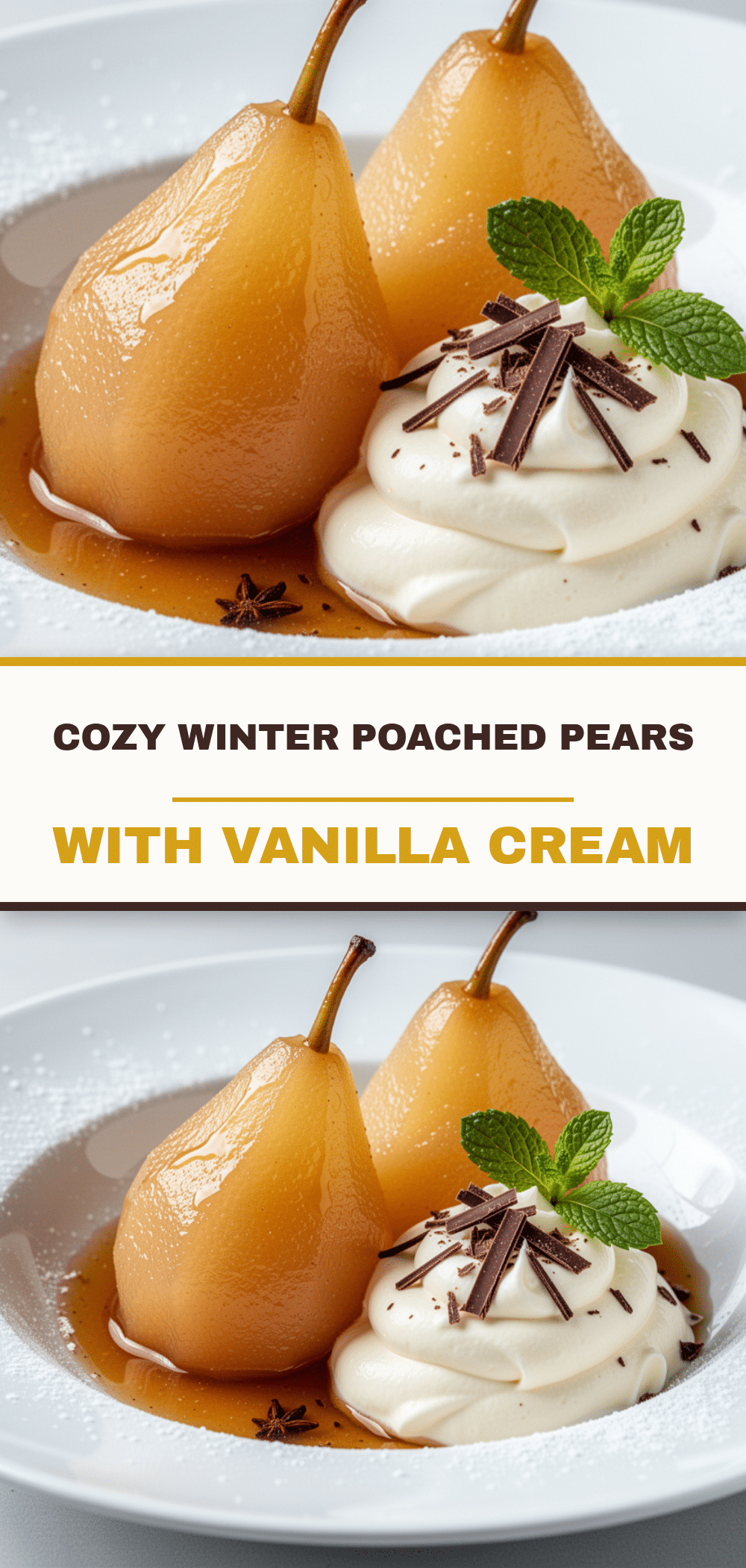 Winter Spiced Poached Pears: 3-Step Elegant Holiday Dessert 5 Winter Spiced Poached Pears recipe
