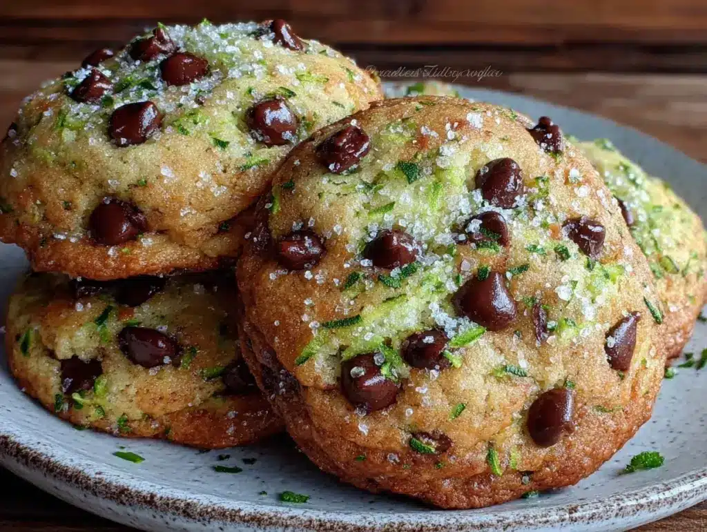 zucchini chocolate chip cookies - featured image